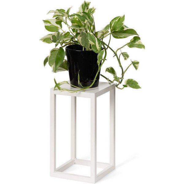 LAMO Manufaktur Blumenständer LAMO Manufaktur Blumenständer Elfenbein aus Metall 28cm (Dekorativer Metallständer, 1 St., 2-Teilig), Blumenständer modern, für Sk