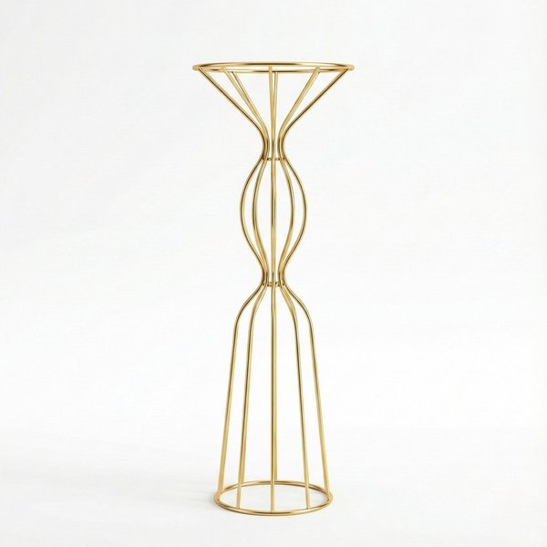Layba Blumenständer LAYBA Blumengestell Edelstahl Gold 60cm Blumenständer für Event Deko