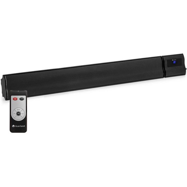 blumfeldt Heizstrahler Cosmic Beam Plus Infrarot-Heizstrahler 2400W IP44 Fernbedienung, Infrarot Heizstrahler Terrasse Wand Terrassenheizstrahler IR Strahler