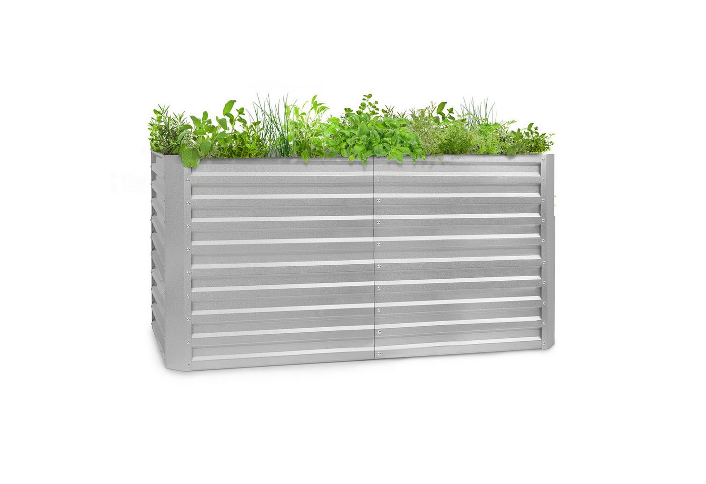 blumfeldt Hochbeet High Grow Straight, Hochbeet Metall Balkon Pflanzkasten Pflanzkübel Blumenkasten – Bild 2 von 5