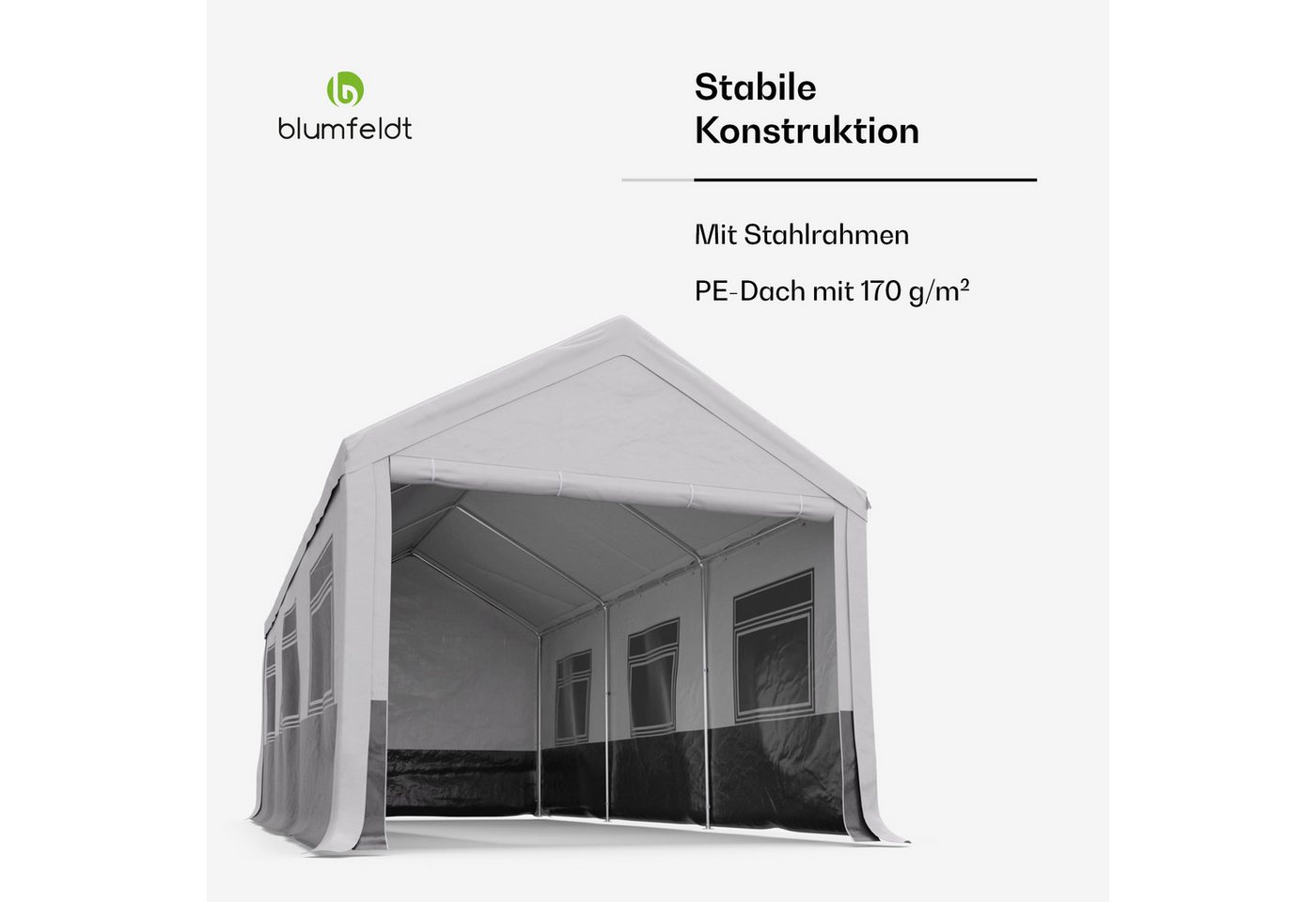 blumfeldt Pavillon PartyHaven 3x6, (Set), Garten PartyZelt Outdoor wetterfestes Stahl – Bild 4 von 5
