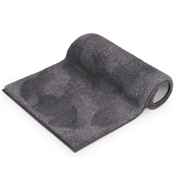 Blumtal Badematte rutschfester und weicher Badezimmerteppich, rutschsicher, strapazierfähig, waschbar, Polyester, Rechteckig, 1, Badvorleger in 50x80 cm - wasch