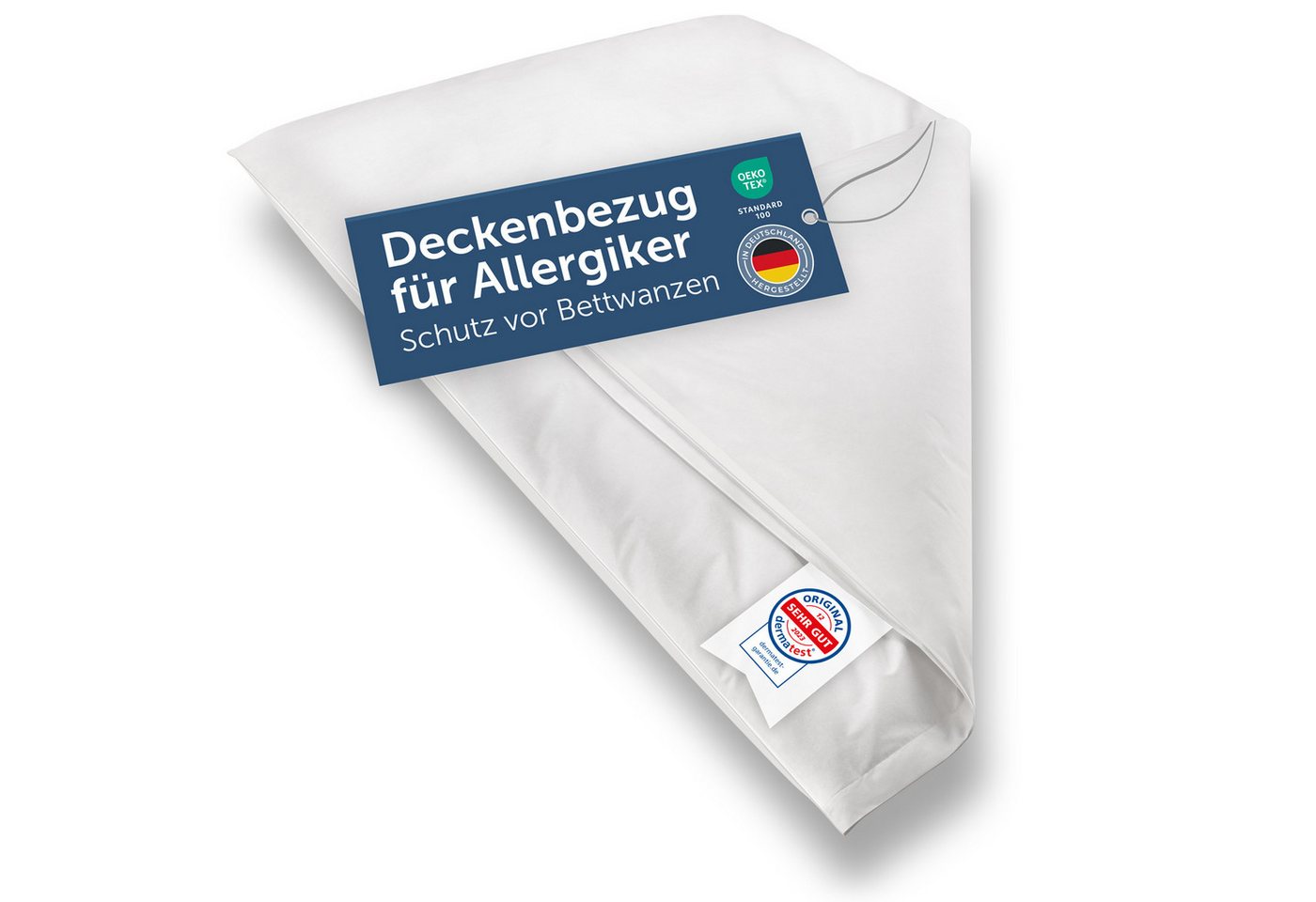 Blumtal Bettbezug Milbenbezug Allergiker Bettbezug oder Kopfkissenbezug- Milben Encasing, (1 St), bestehend aus dem High-Tech Spezialgewebe Evolon – Bild 2 von 5