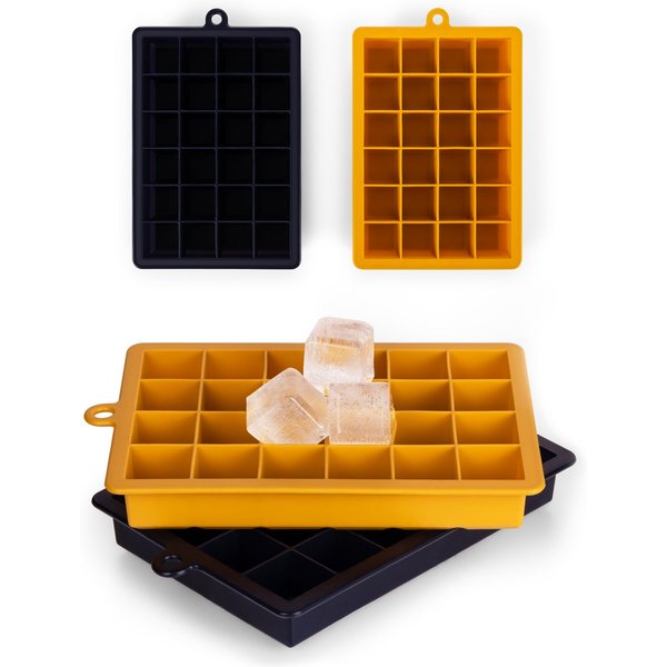 Blumtal Eiswürfelform Silikon - Größe M, 2x24er Pack, BPA frei, Leichtes Herauslösen