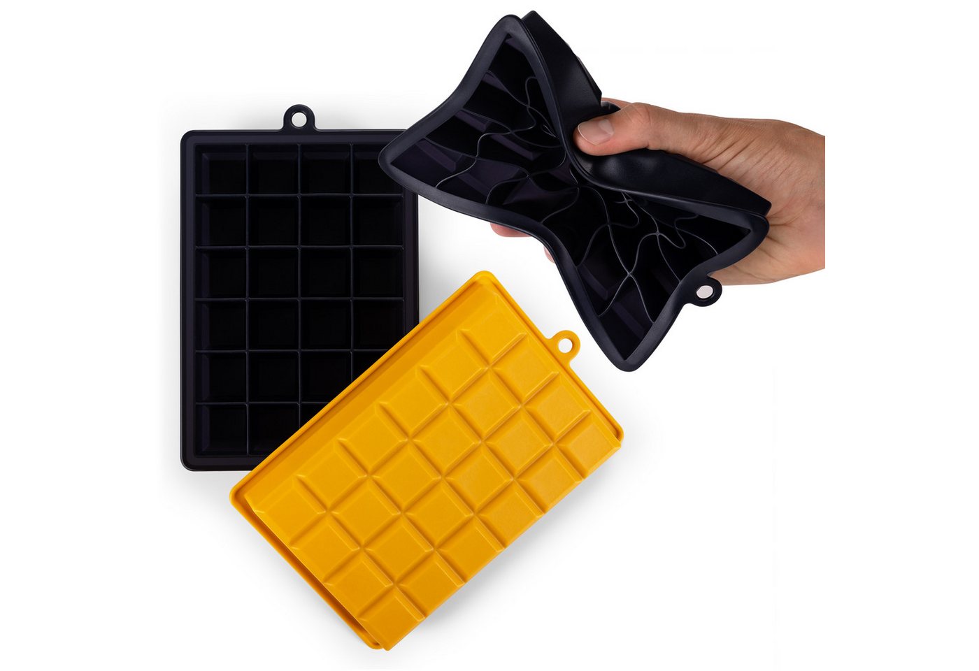 Blumtal Eiswürfelform Silikon - Größe M, 2x24er Pack, BPA frei, Leichtes Herauslösen – Bild 5 von 5