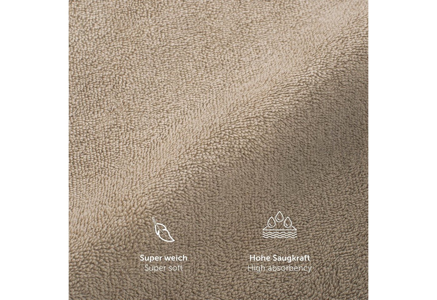 Blumtal Gästehandtücher Premium 30x30cm oder 30x50cm weich und saugstark, Frottee (12-St), 10er (30x50cm), 12er und 24er Set (30x30cm), 100% Baumwolle – Bild 5 von 5