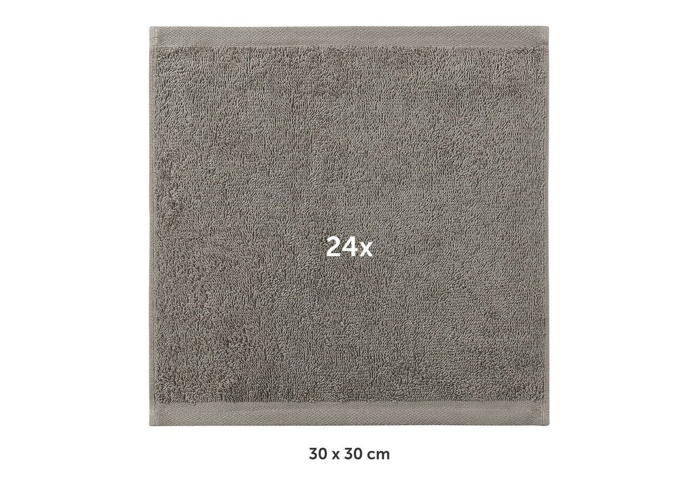 Blumtal Gästehandtücher Premium 30x30cm oder 30x50cm weich und saugstark, Frottee (24-St), 10er (30x50cm), 12er und 24er Set (30x30cm), 100% Baumwolle – Bild 2 von 5