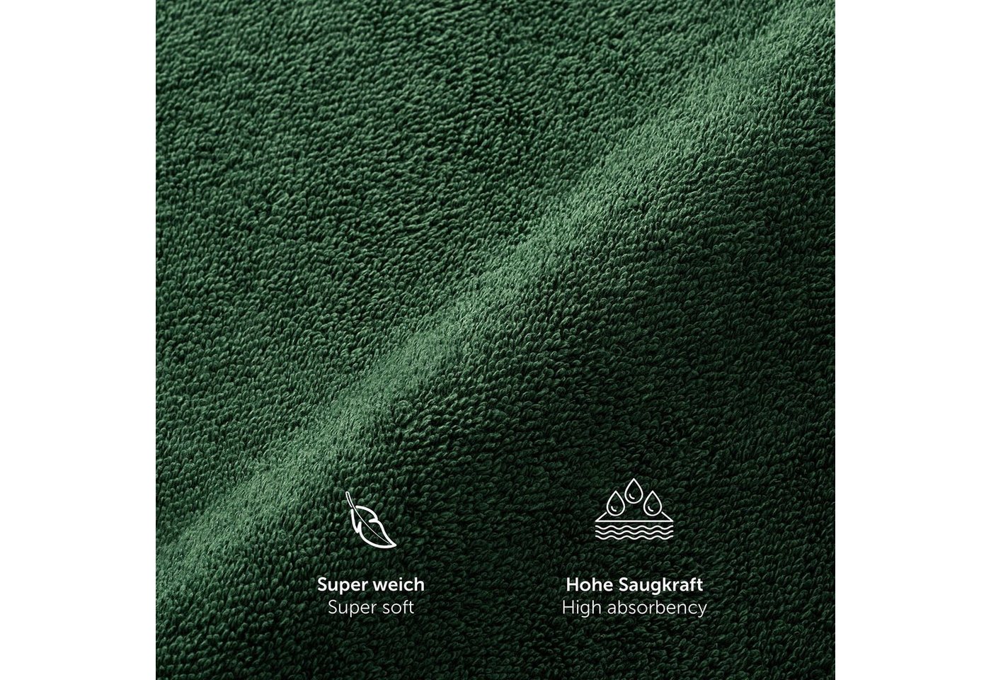 Blumtal Gästehandtücher Premium 30x30cm oder 30x50cm weich und saugstark, Frottee (12-St), 10er (30x50cm), 12er und 24er Set (30x30cm), 100% Baumwolle – Bild 5 von 5