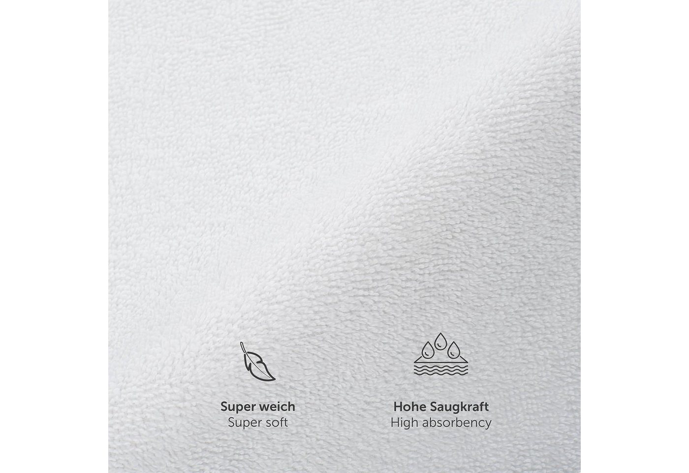 Blumtal Gästehandtücher Premium 30x30cm oder 30x50cm weich und saugstark, Frottee (24-St), 10er (30x50cm), 12er und 24er Set (30x30cm), 100% Baumwolle – Bild 5 von 5