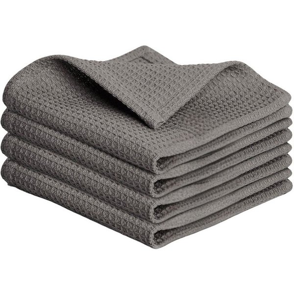 Blumtal Geschirrtuch Set 50x70 oder 30x30 cm, 100% Baumwolle, (4-tlg), Saugfähig, schnell trocknend, waschbar, 100% Baumwolle
