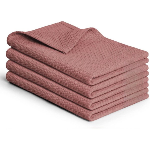 Blumtal Geschirrtuch Set 50x70 oder 30x30 cm, 100% Baumwolle, (4-tlg), Saugfähig, schnell trocknend, waschbar, 100% Baumwolle