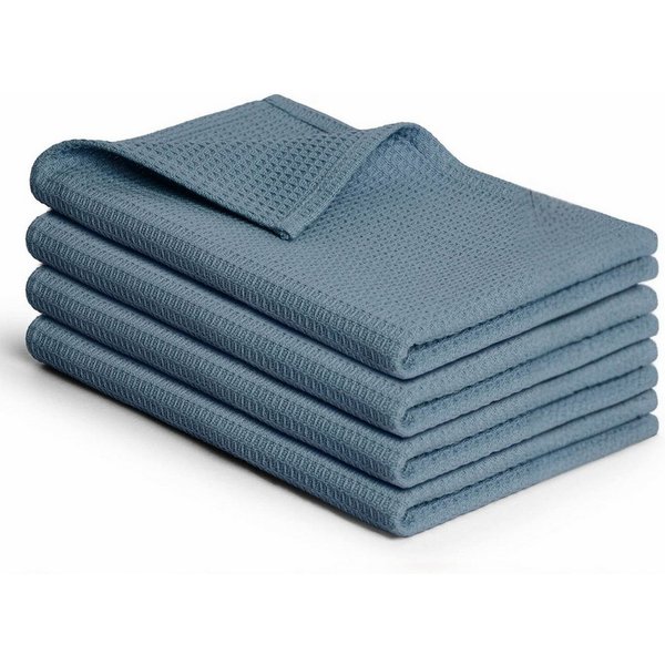 Blumtal Geschirrtuch Set 50x70 oder 30x30 cm, 100% Baumwolle, (4-tlg), Saugfähig, schnell trocknend, waschbar, 100% Baumwolle