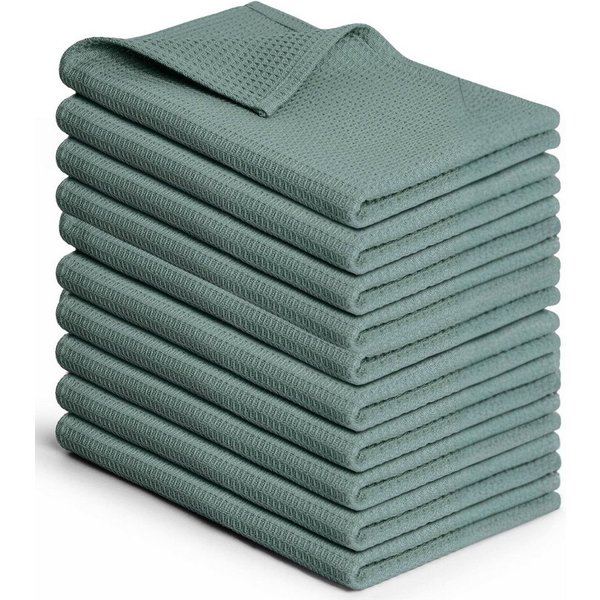 Blumtal Geschirrtuch Set 50x70 oder 30x30 cm, 100% Baumwolle, (10-tlg), Saugfähig, schnell trocknend, waschbar, 100% Baumwolle