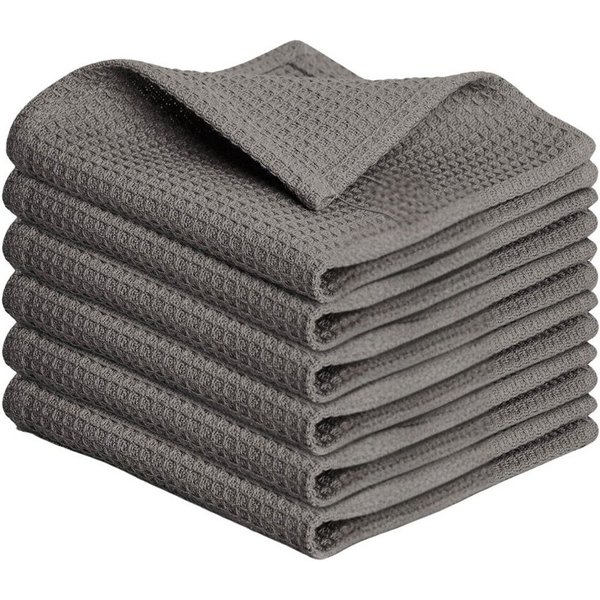 Blumtal Geschirrtuch Set 50x70 oder 30x30 cm, 100% Baumwolle, (6-tlg), Saugfähig, schnell trocknend, waschbar, 100% Baumwolle
