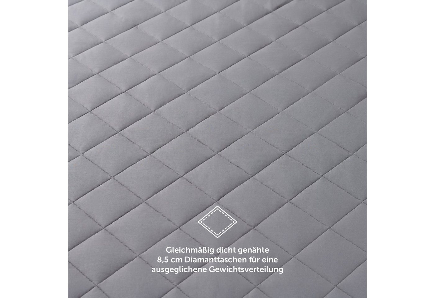 Blumtal Gewichtsdecke Gewichtsdecke 135x200, Decke mit Glasperlenfüllung, in vier Gewichtsvarianten aus 100% Baumwolle - waschmaschinengeeignet – Bild 3 von 5