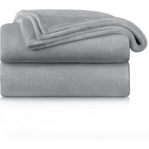 Wohndecke Kuschelige Fleecedecke, Oeko-Tex zertifizierte Decke, Blumtal