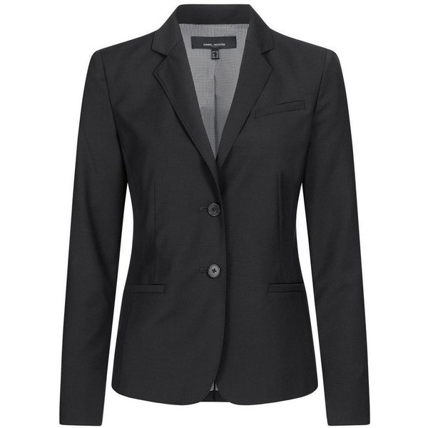 HECHTER PARIS Blusenblazer HECHTER PARIS Corporate Blazer Damen Tailored Modern Fit Schwarz