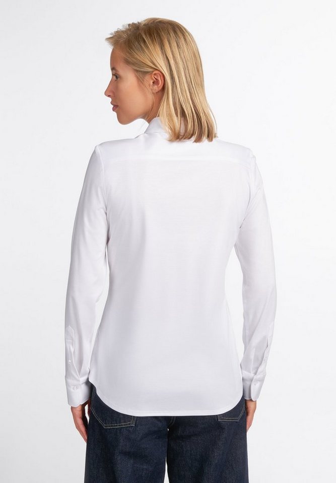 Eterna Blusentop ETERNA FITTED Langarm Bluse weiss jersey 5158-00-DF05 – Bild 3 von 5