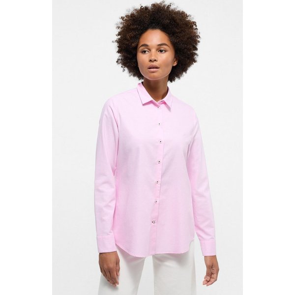 Eterna Blusentop ETERNA REGULAR FIT Langarm Bluse rosa 5124-50-D935