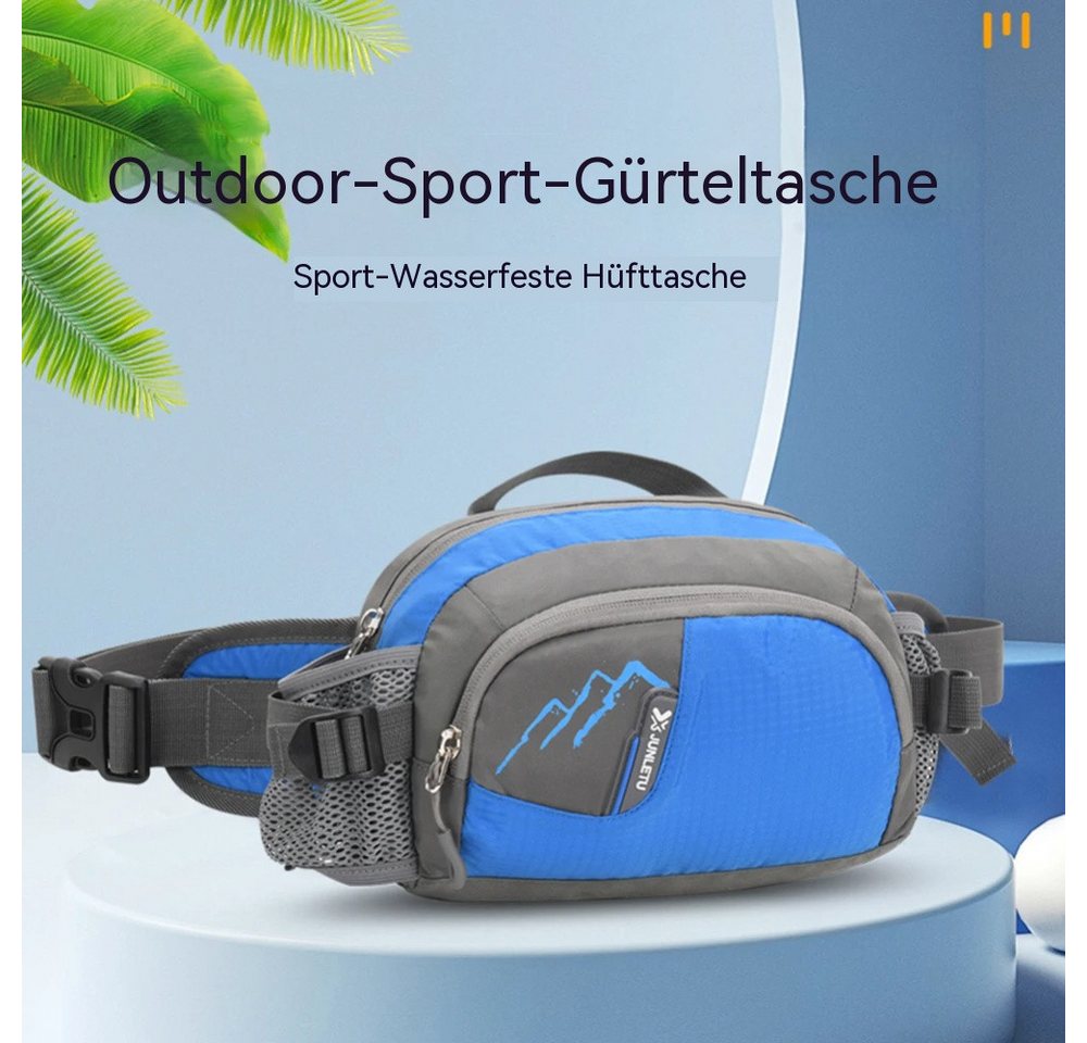 Blusmart Gürteltasche Laufgürtel, Geldbörse, Handytasche (Nylon-Sling-Hüfttasche mit Flaschenhalter, Multifunktional wasserdicht), Für Laufen, Wandern, Trinkbeu – Bild 2 von 5