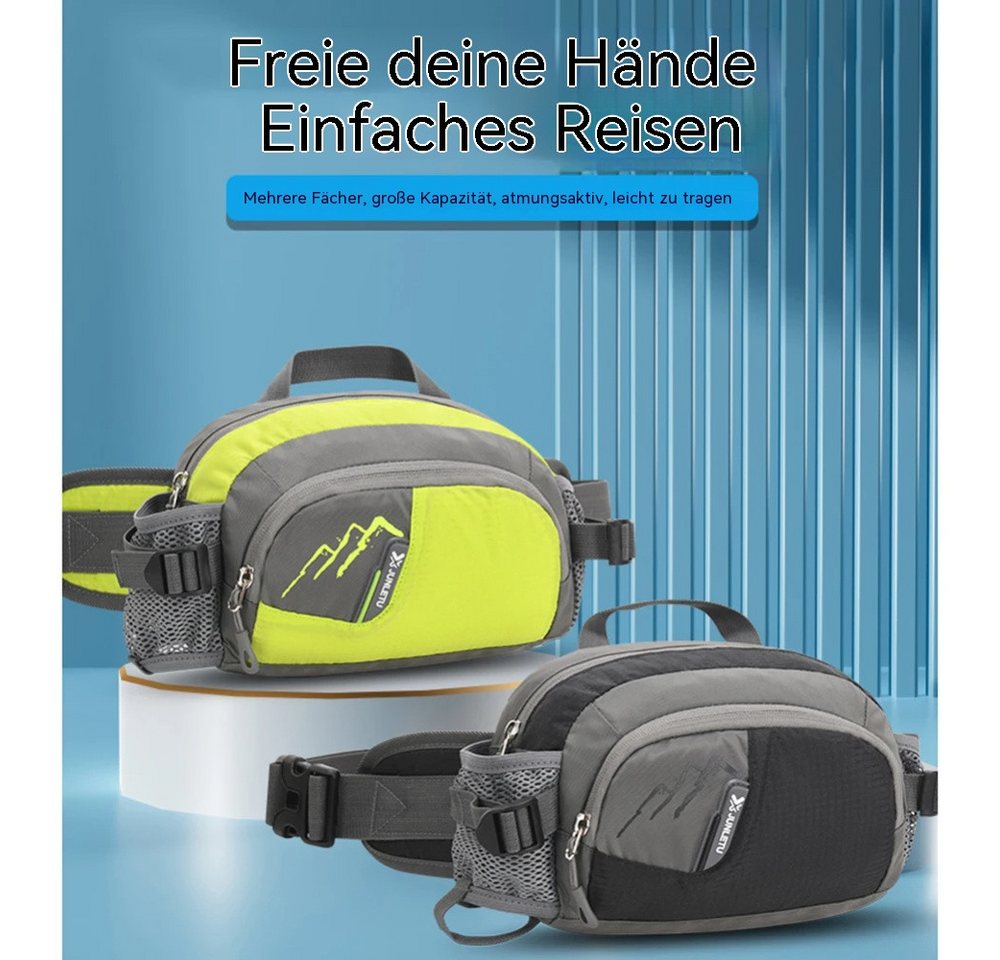 Blusmart Gürteltasche Laufgürtel, Geldbörse, Handytasche (Nylon-Sling-Hüfttasche mit Flaschenhalter, Multifunktional wasserdicht), Für Laufen, Wandern, Trinkbeu – Bild 4 von 5