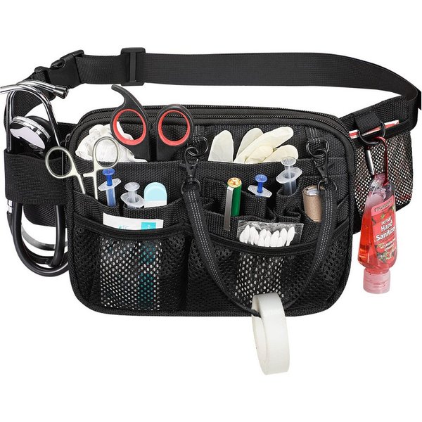 Blusmart Gürteltasche Multifunktionale Krankenschwester-Hüfttasche (Reißfest & langlebig, Werkzeuggürtel-Organizer für Stethoskope), Für Pflegekräfte und Pflege