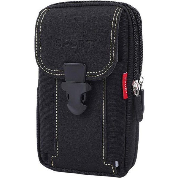 Blusmart Handyhülle Multifunktionale Herren-Bauchtasche mit Gürtelschlaufe Handy-Hüfttasche, Robust und wasserdicht, Nylon-Hüfttasche für Outdoor-Handys