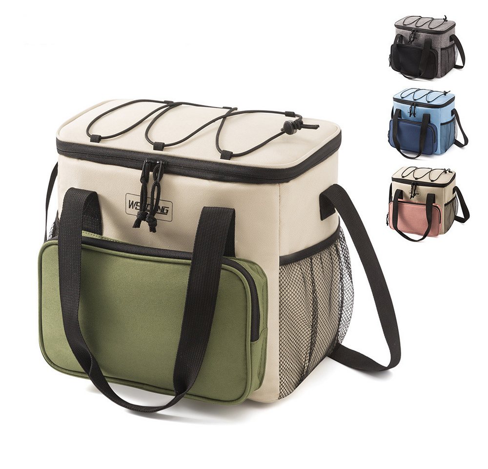 Blusmart Kühltasche Tragbare Thermo-Lunchtasche mit Schultergurt & Mehrere Fächer, 13 l, Für Picknicks, Grillen, Strand, Büro und andere Aktivitäten – Bild 2 von 5