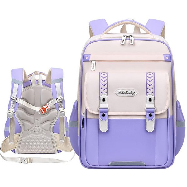Blusmart Schulrucksack Ergonomischer Schulranzen für Grundschüler (Bequeme Rückenstütze, reflektierende Streifen, Wasserdichtes Design, Mehrere Fächer), Für all