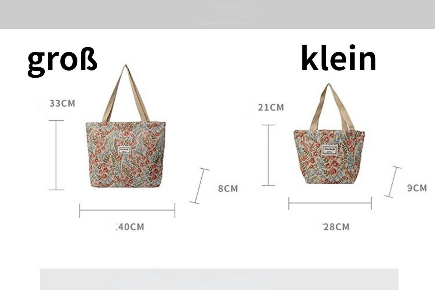 Blusmart Schultertasche Canvas-Tasche mit großem Fassungsvermögen (Schultertaschen für Damen, Handtaschen für Damen), Geeignet für den Alltag, das Büro, die Sch – Bild 5 von 5