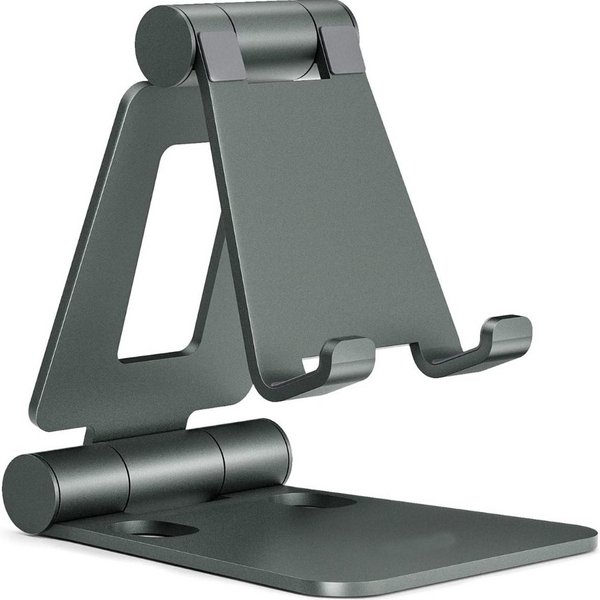 Blusmart Smartphone-Halterung Verstellbarer Handyhalter, (bis 8,00 Zoll, Faltdesign, tragbar und tragbar., Aus Aluminiumlegierung, robust und langlebig., Funkti
