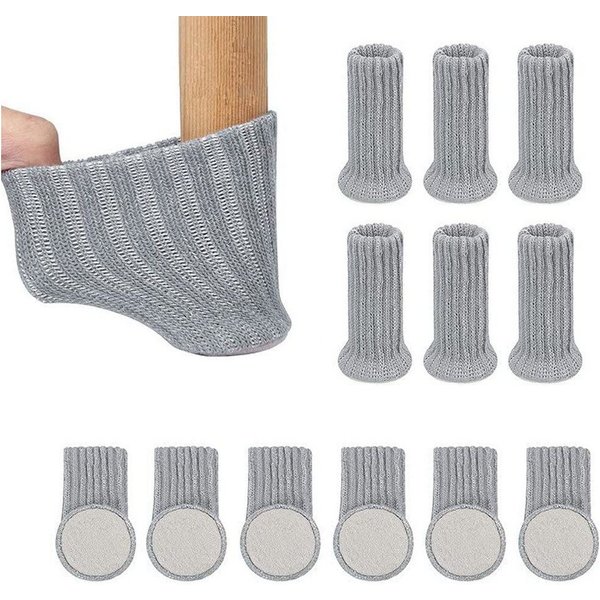 Blusmart Stuhlsocke 12/24-teilige Stuhlbeinkappe, (Hochelastische Möbelsocken, 1 St), Stuhlbeinschoner( Möbel, Stuhlbeine, Tisch)