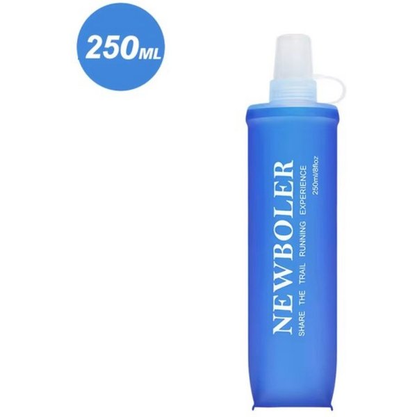 Blusmart Trinkflasche Faltbare Silikon-Wasserflasche, 250 ml/500 ml, Für den Außenbereich, zum Laufen, Camping, Wandern, Reisen