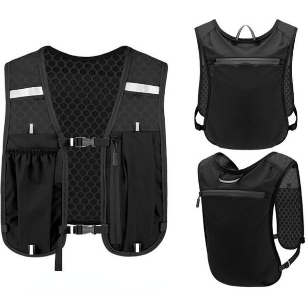 Blusmart Trinkrucksack Trinkrucksack, Laufrucksack, Trailrunning-Rucksack (Verstellbar, leicht, atmungsaktiv, wasserdicht, Unisex, mit Reflektorstreifen), Geeig