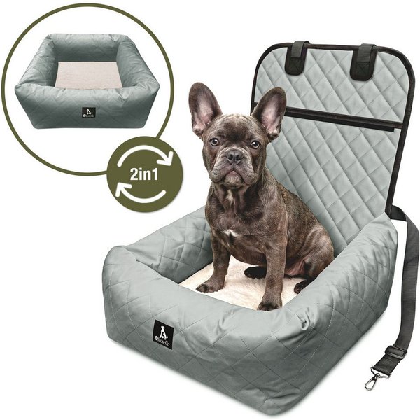Bluzelle Hunde-Autositz Premium Hunde Autositz, 2-in-1 Hundebett, Haustier Auto Transport-Sitz, Wasserfester Oxford Stoff, Reise Hundesitz für Kleine & Mittlere