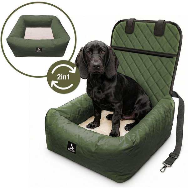 Bluzelle Hunde-Autositz Premium Hunde Autositz, 2-in-1 Hundebett, Haustier Auto Transport-Sitz, Wasserfester Oxford Stoff, Reise Hundesitz für Kleine & Mittlere
