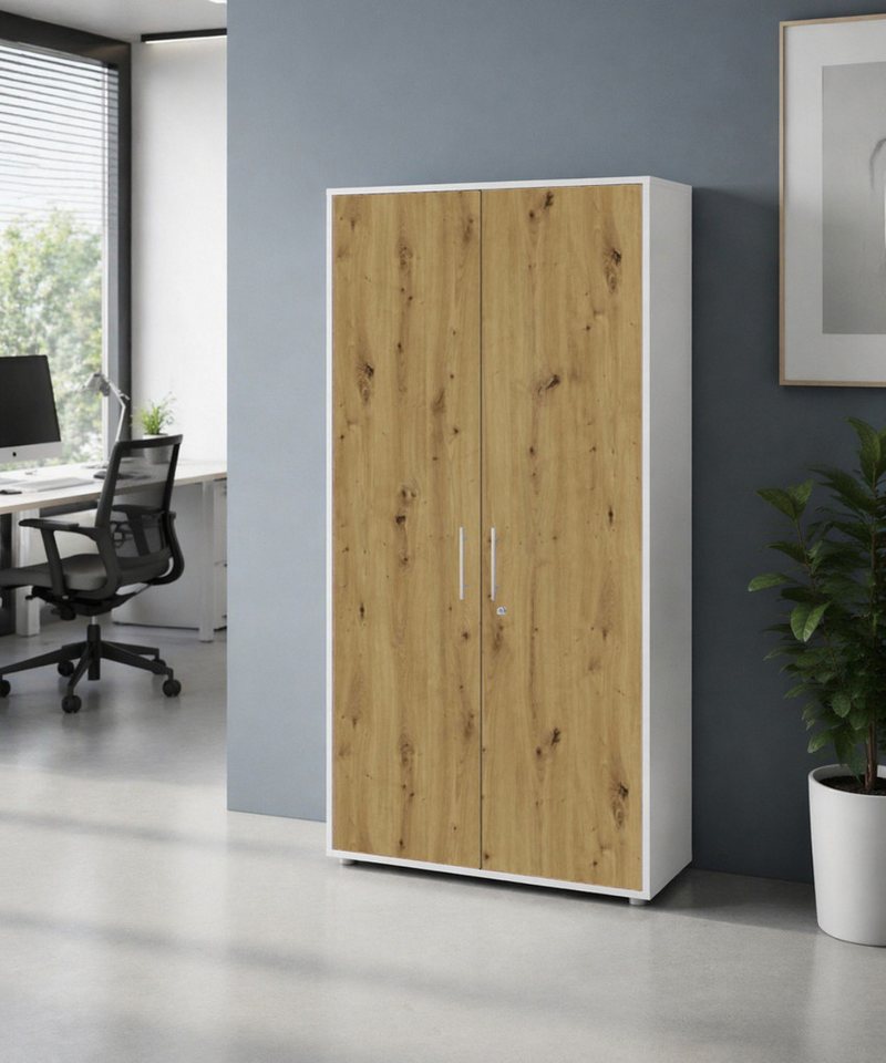 BMG Möbel Aktenschrank Office Edition abschließbar, 5 Ordnerhöhen, Platz für über 45 DIN A4 Ordner – Bild 2 von 5