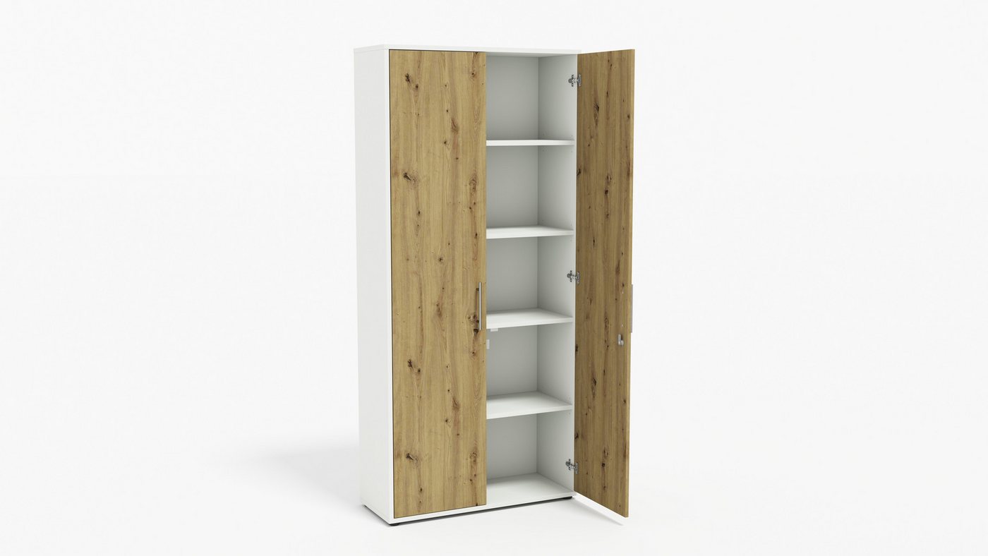 BMG Möbel Aktenschrank Office Edition abschließbar, 5 Ordnerhöhen, Platz für über 45 DIN A4 Ordner – Bild 3 von 5