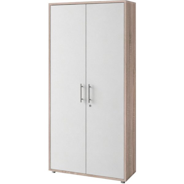 BMG Möbel Aktenschrank Office Edition abschließbar, 5 Ordnerhöhen, Platz für über 45 DIN A4 Ordner