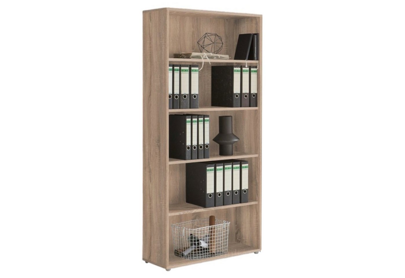 BMG Möbel Büromöbel-Set Office Edition Mini Set 1, (Büromöbel komplett Set, 6-tlg., 6-tlg), ideal für Arbeitszimmer und Homeoffice – Bild 3 von 5