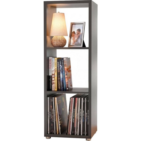 BMG Möbel Standregal NIZZA, Aktenregal, Würfel, Säulen Regal mit 3 Fächern, Made in Germany