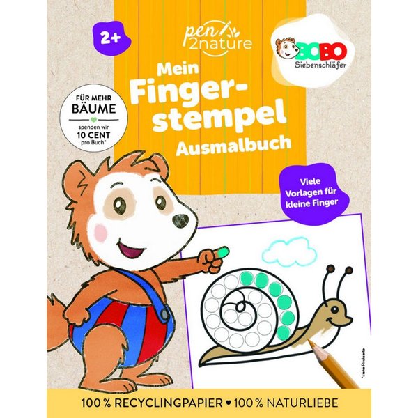 Bobo Siebenschläfer Mein Fingerstempel-Ausmalbuch / Pen2nature