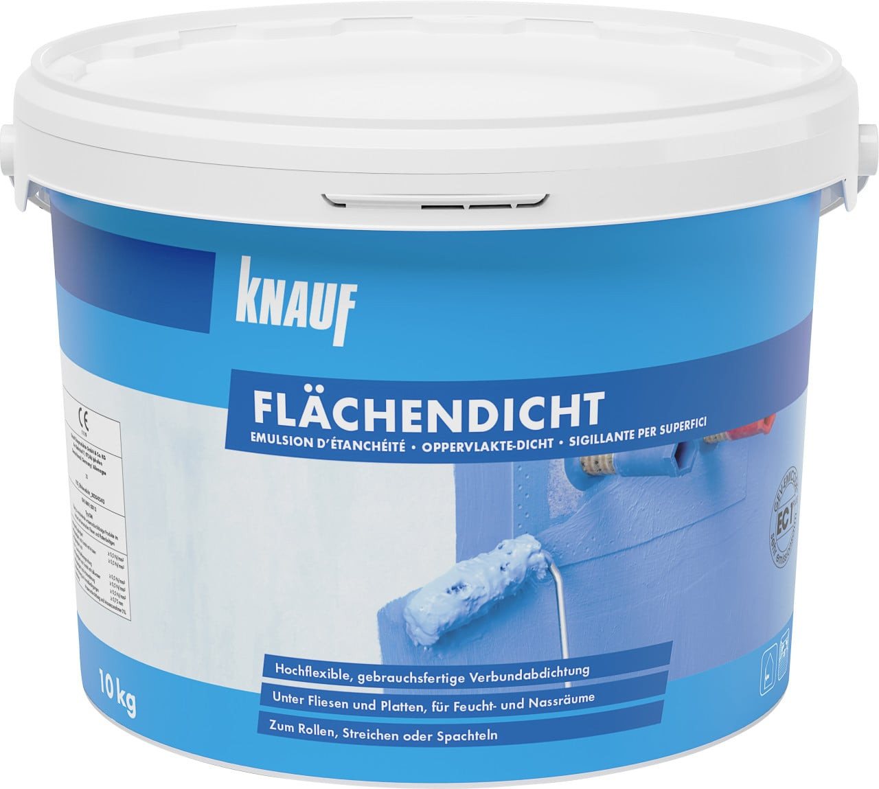 KNAUF Bodenfliese Knauf Flächendicht 10 kg, ABS, Blau – Bild 2 von 3