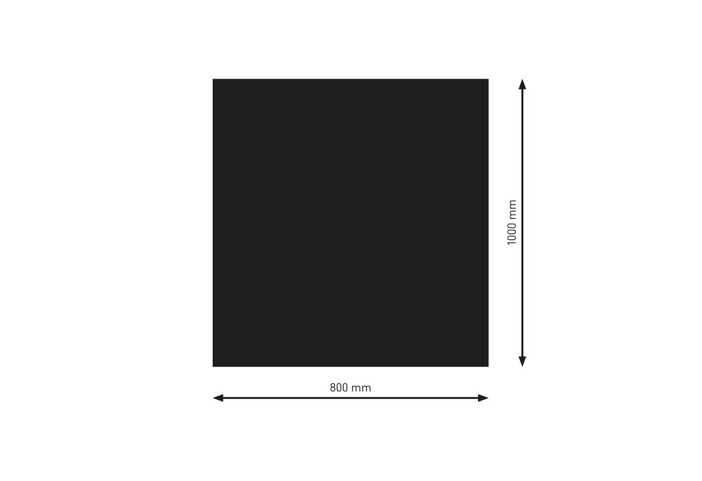 Raik Bodenschutzplatte Raik Bodenplatte Rechteck - Quadrat schwarz 120 x 100 cm – Bild 3 von 4