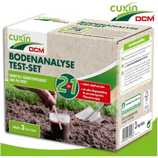 Cuxin DCM Bodentest Cuxin DCM Bodenanalyse Test-Set 2in1 Nährstoffgehalt & pH-Wert
