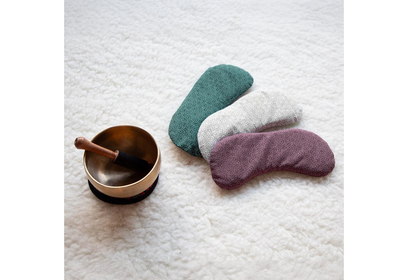 bodhi Augenkissen Augenkissen Baumwolle, vegan natur/grau (Lotus) – Bild 5 von 5