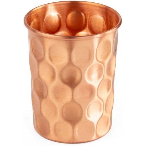 bodhi Becher Kupferbecher, 2er Set, 250 ml Gehämmert, Kupfer