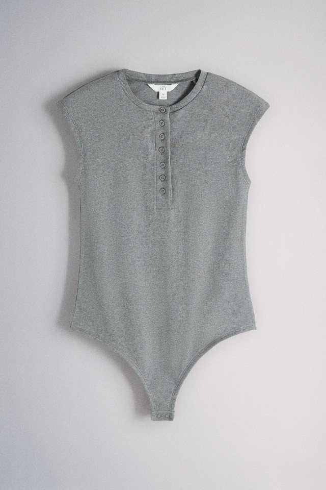 The Set Body The Set Henley-Bodysuits, 3er-Pack (3-tlg) – Bild 5 von 5