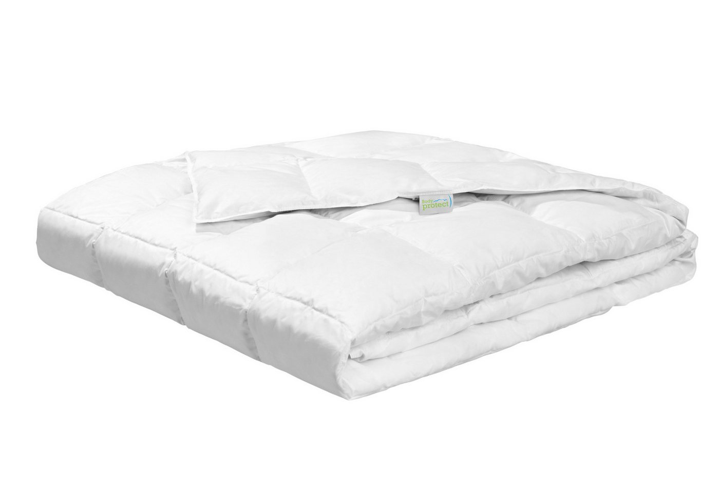 Bodyprotect Daunenbettdecke Kassettendecke, Füllung: 60% Daunen / 40% Federn, Bezug: 100% Baumwolle, mit Mako-Daunenbatist, waschbar – Bild 2 von 5