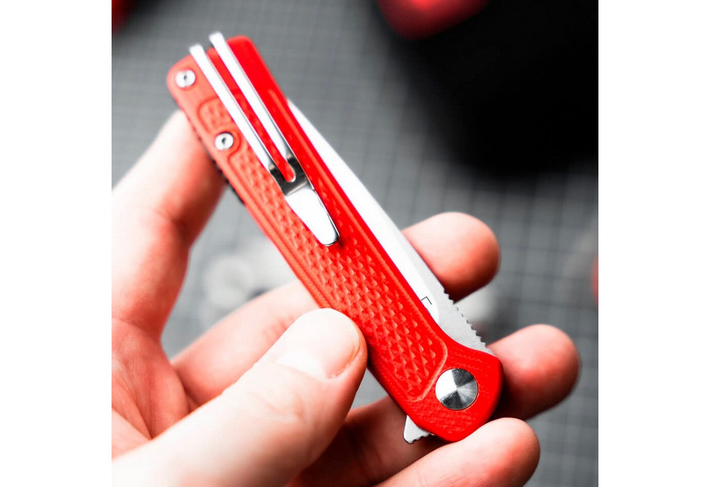 Böker Plus Taschenmesser Klappmesser Fire Ant Red – Bild 5 von 5
